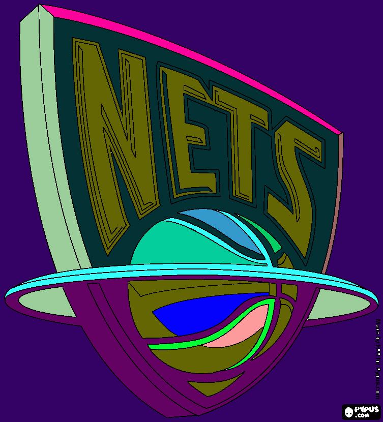 my Nets drawing coloring page