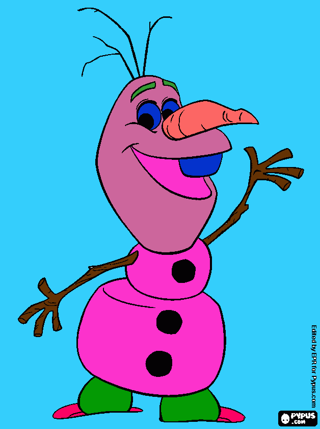 My Olaf coloring page