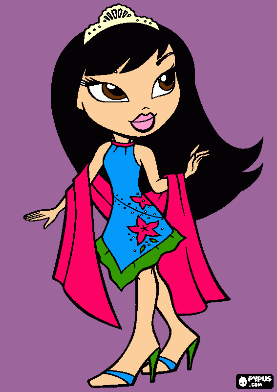 My Party Dress coloring page