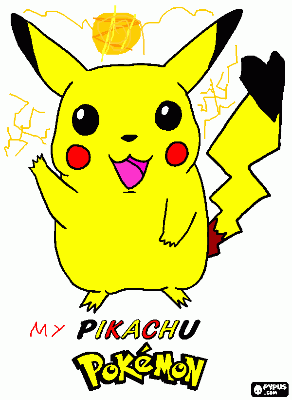 My PIKACHU coloring page