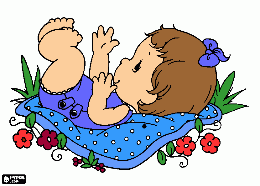 my sister baby coloring page