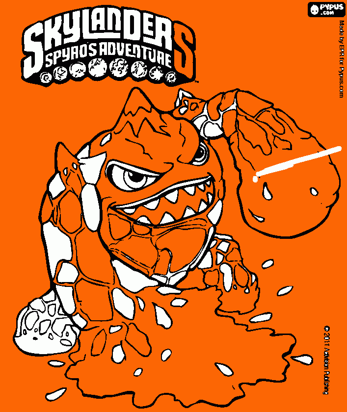 My Skylander picture coloring page