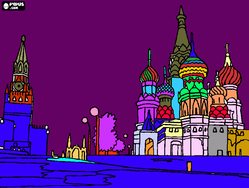My Wonderful Kremlin coloring page