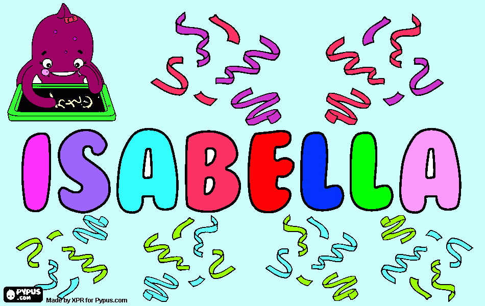 Name coloring page