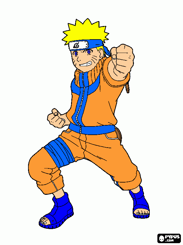 Naruto Uzumaki coloring page