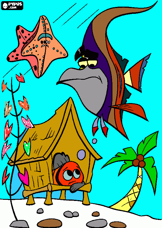 nemo and friends coloring pages - photo #30