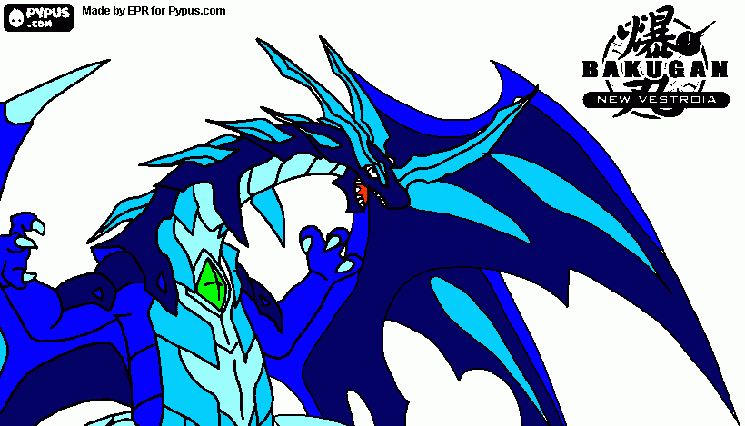 neo dragonoid coloring page