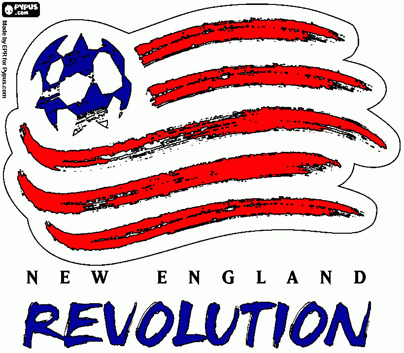 new england revolution coloring page