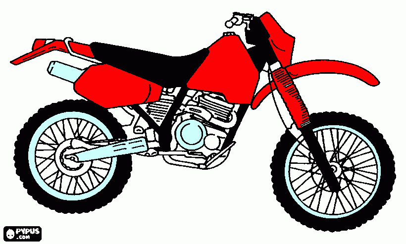 NEW MOTORCYCLE FOR DAKOTA coloring page