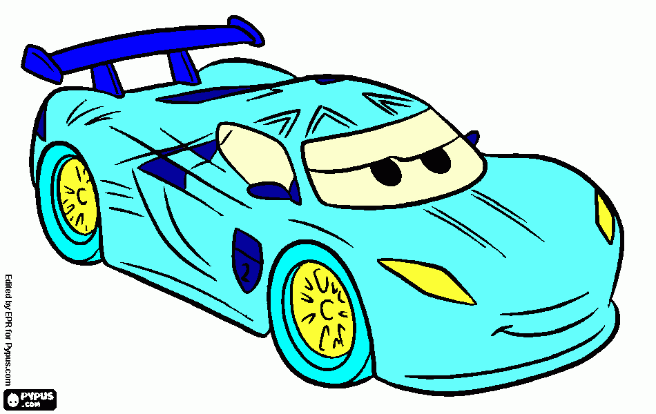 Nice car coloring page