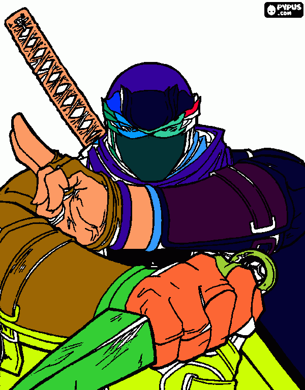 ninja picture coloring page