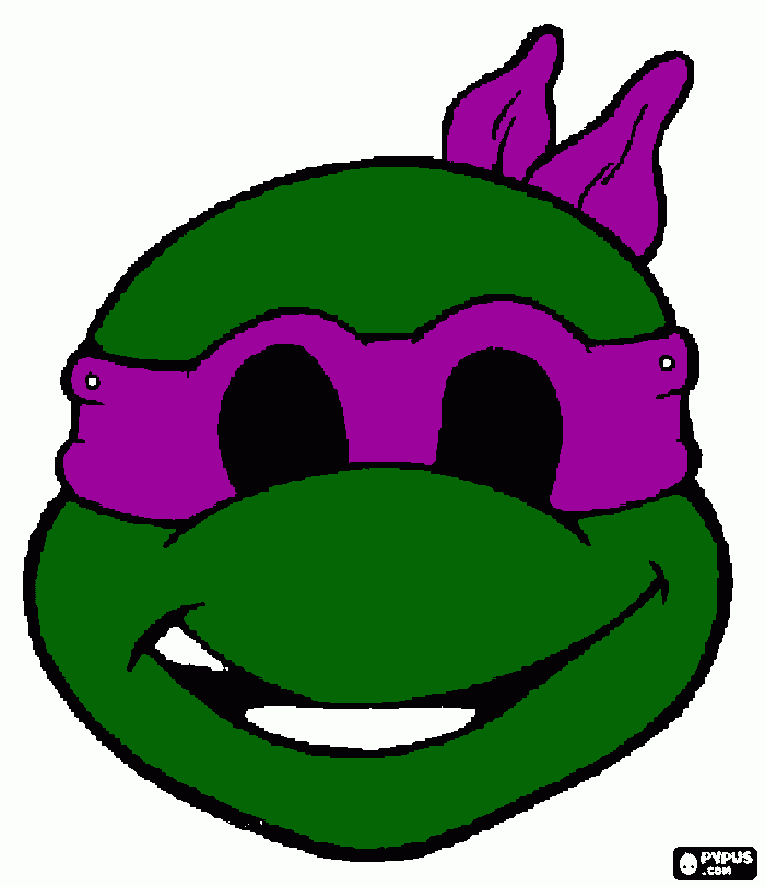 ninja turtle purple coloring page