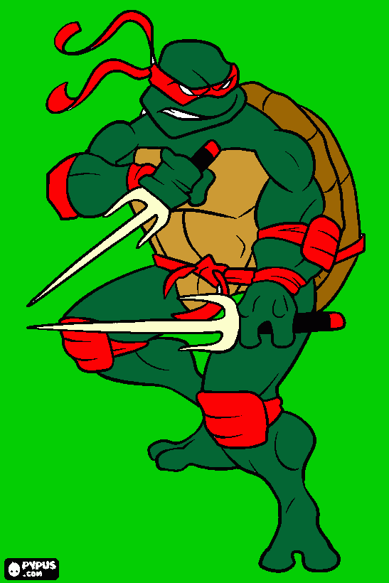 ninja turtles coloring page