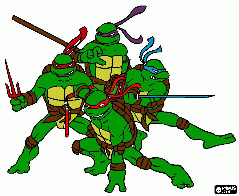 Ninjas for Colton (C/O Mom) coloring page