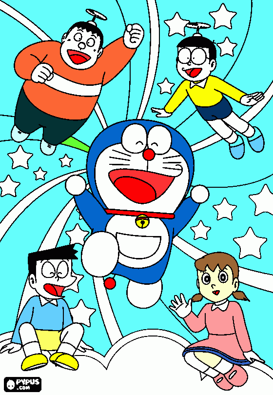 nobita picture coloring page