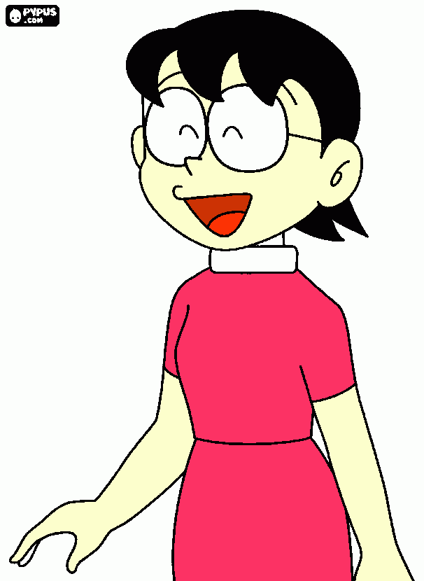 Nobita's mother coloring page