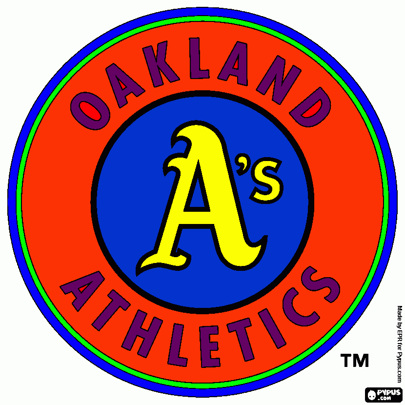 oakland athletics coloring pages - photo #16