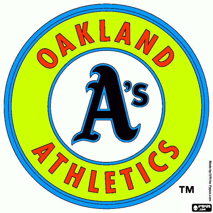 oakland athletics coloring pages - photo #4