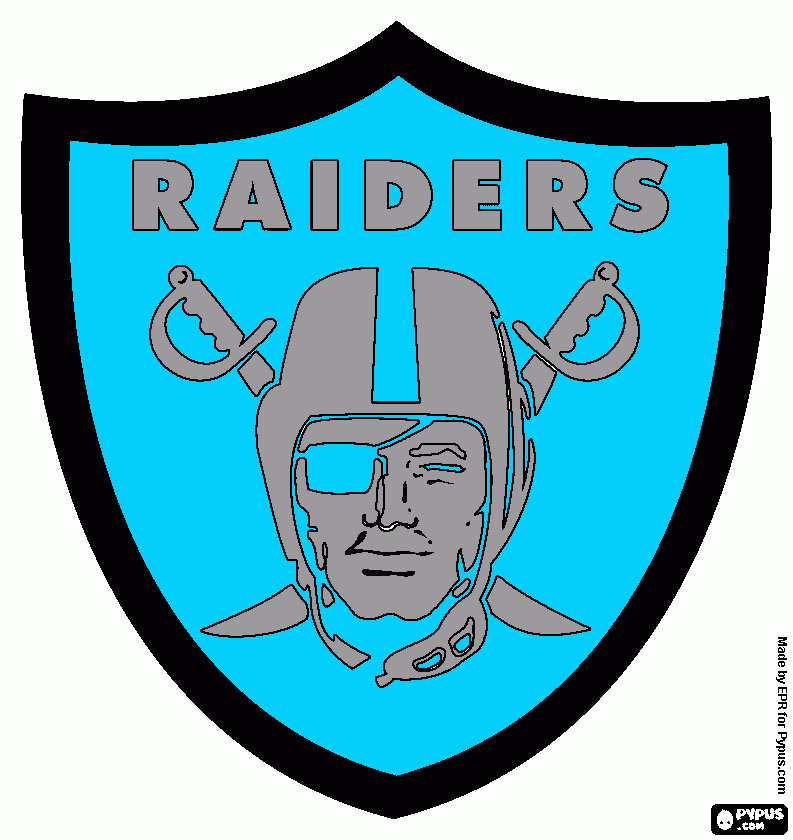 oakland raiders coloring pages logo - photo #12