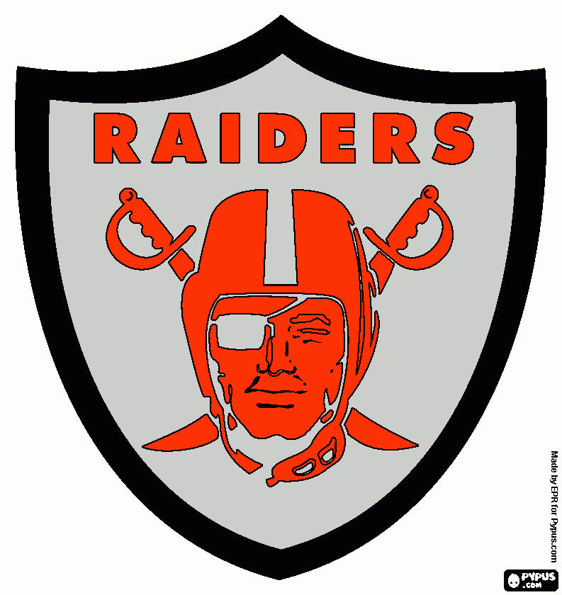 oakland raiders coloring pages logo - photo #18