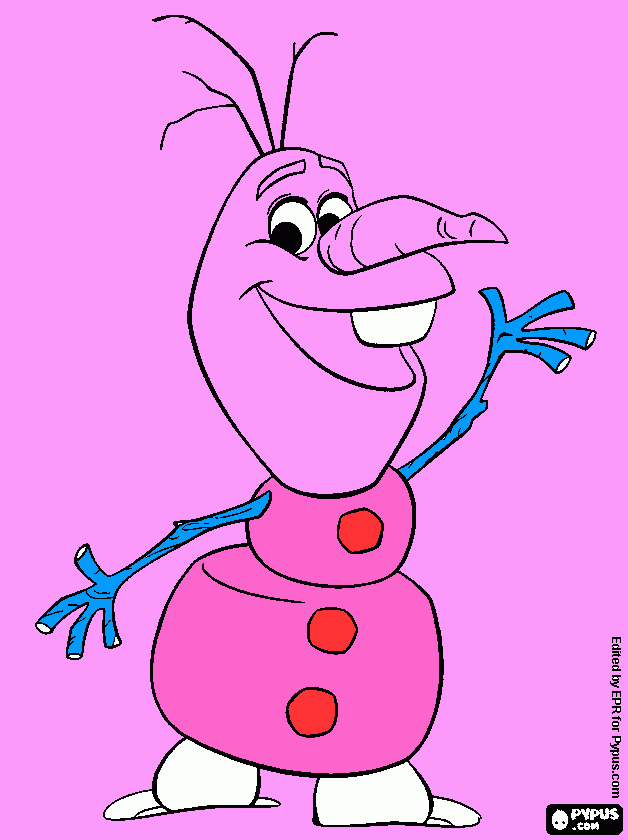 Olaf!!!! coloring page