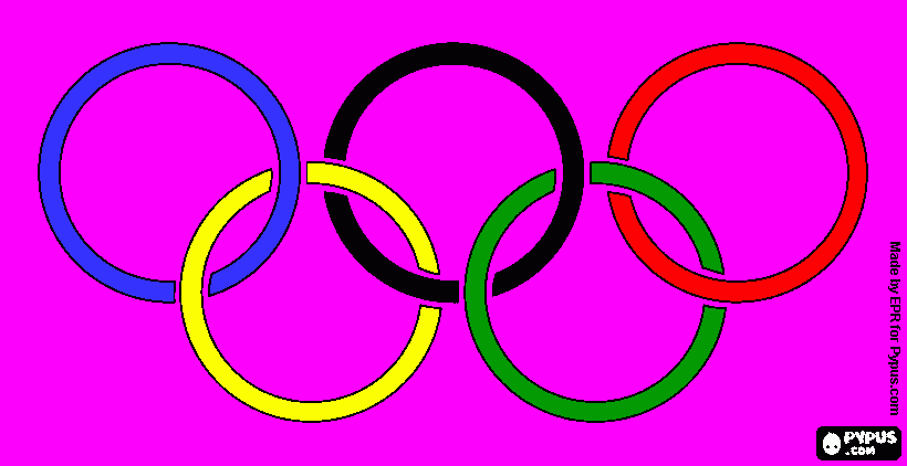 Olympic Rings Coloring coloring page