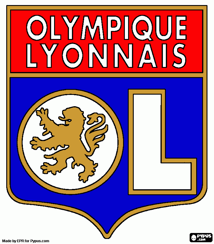 olympique lyon  coloring page