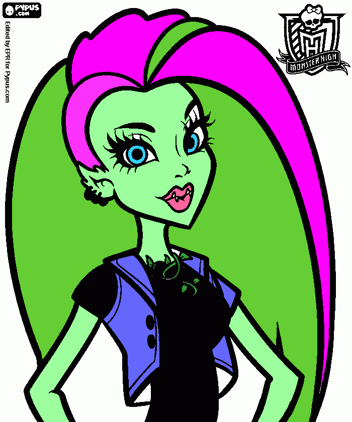 onster high coloring page