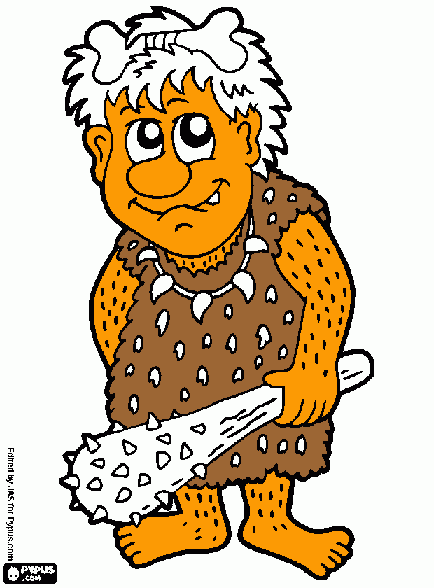 oogle-booga coloring page