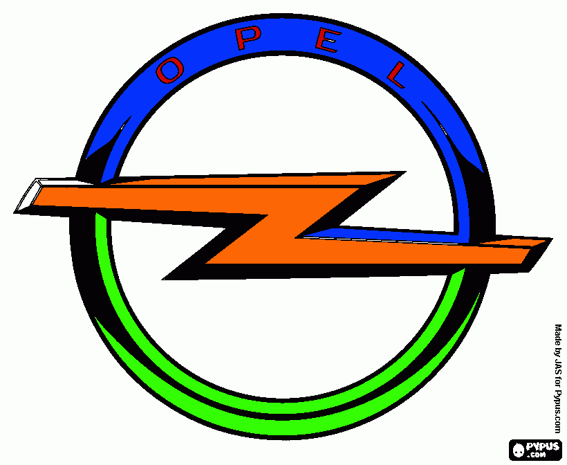 opel logo coloring page
