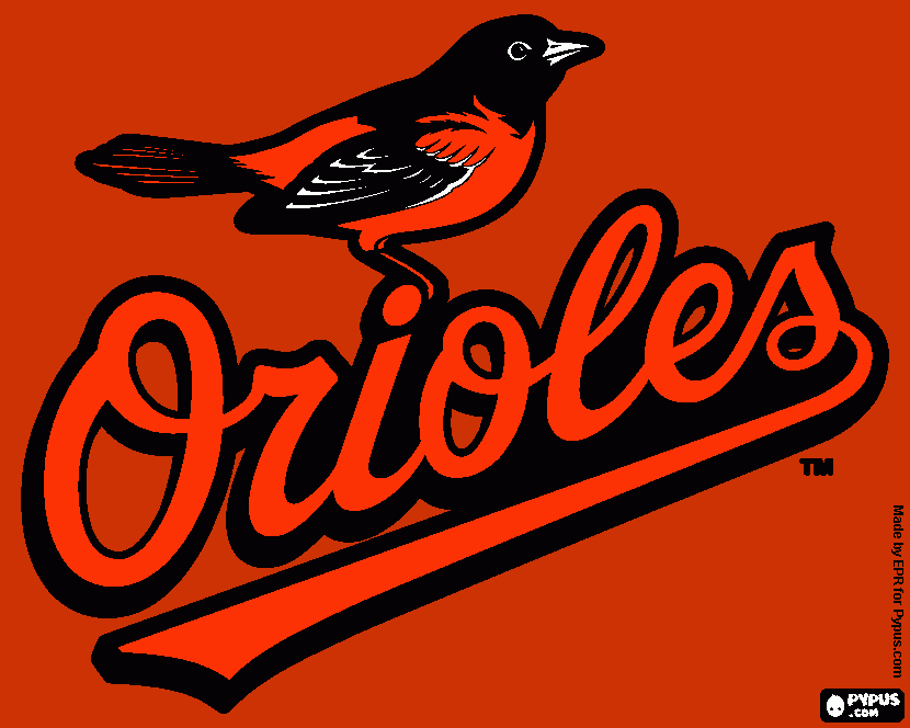 Orioles Logo coloring page