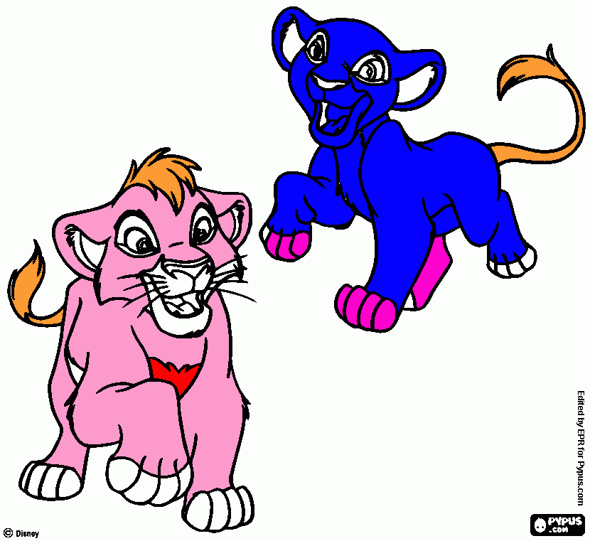 oroszlánok coloring page
