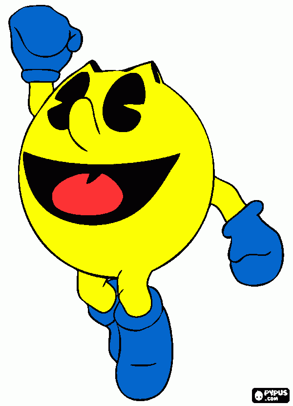 Pac Man coloring page