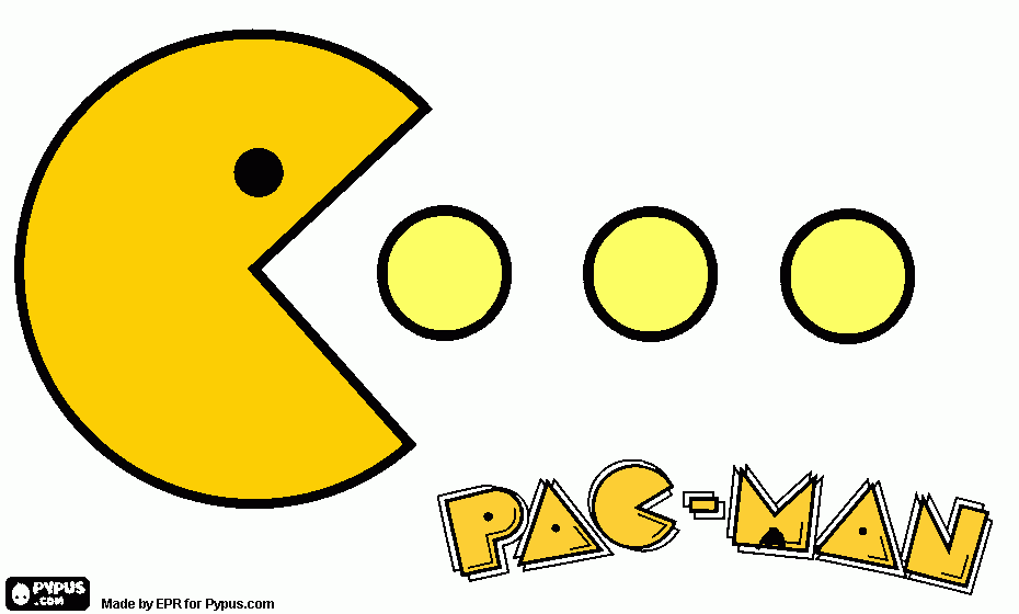 pac man coloring pages to print - photo #47