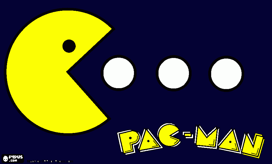 Pac-Man coloring page