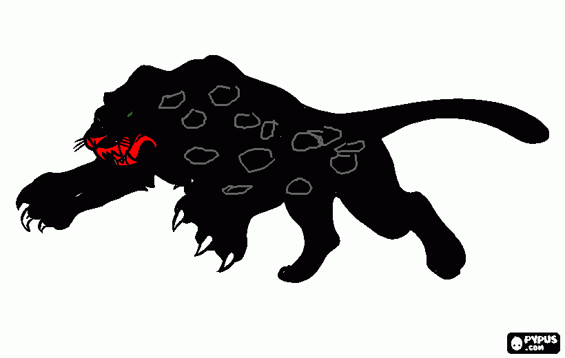 panther coloring page