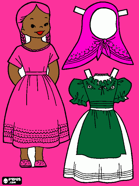 Paper Doll Test coloring page