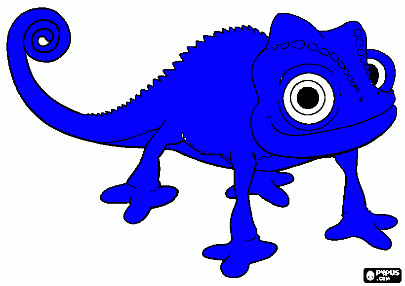 Pascal blue coloring page