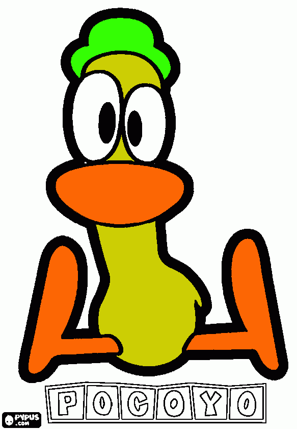 pato, coloring page