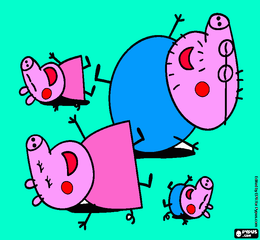 peppa pig for tootsie coloring page