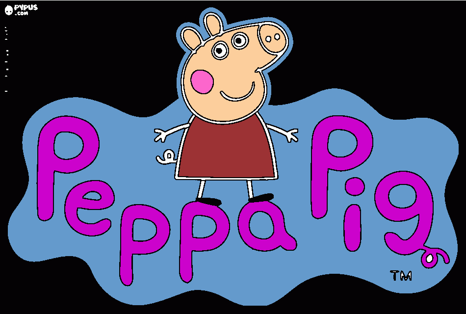 peppapig coloring page