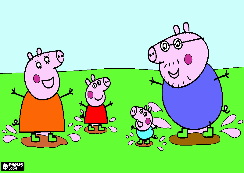    pepper pig       coloring page