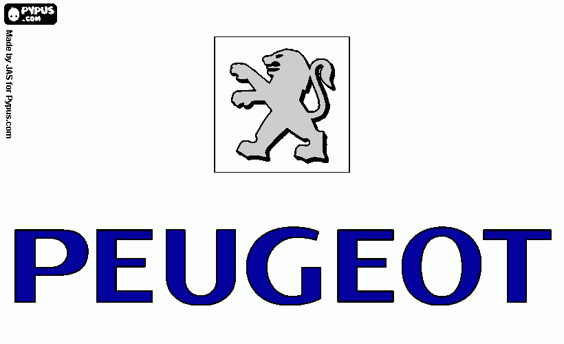 peugeot coloring page