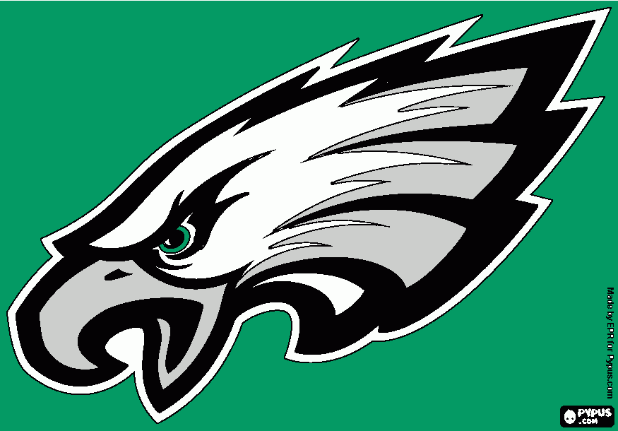phiadelphia eagles logo coloring page