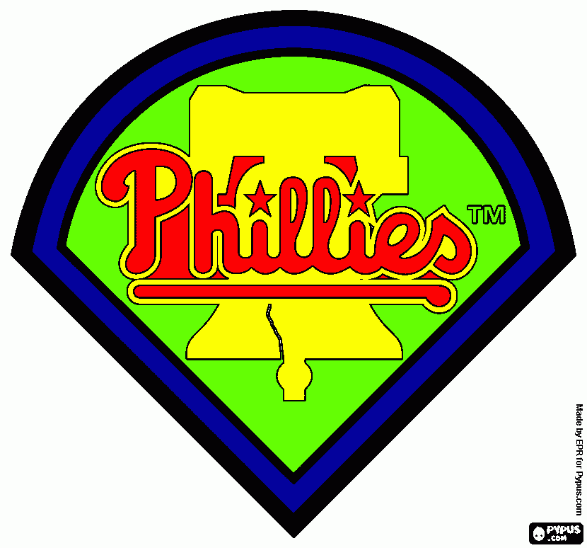 Philadelphia Phillies logo coloring page