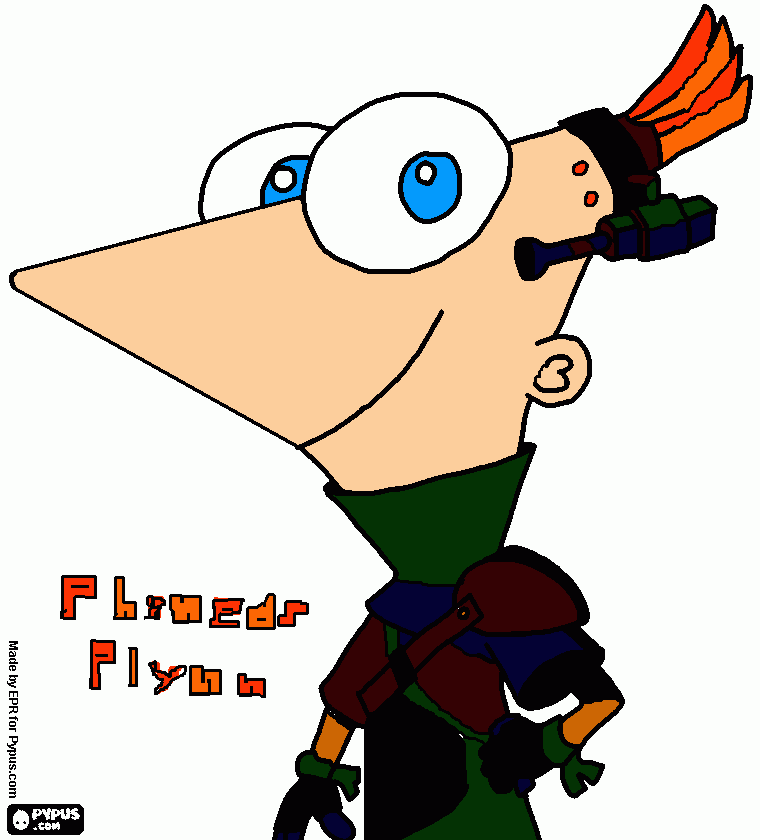 Phineas Plynn coloring page