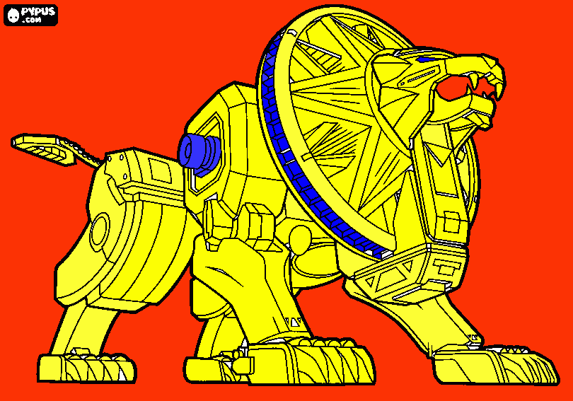 picture of lion sword coloring page