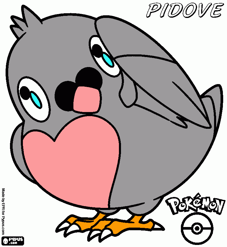 pidove coloring page