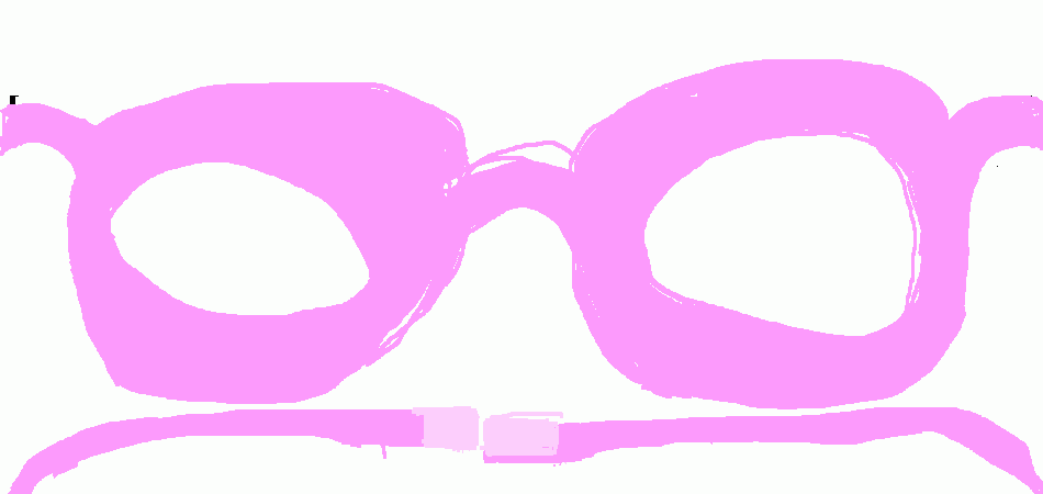  pink glasses  coloring page
