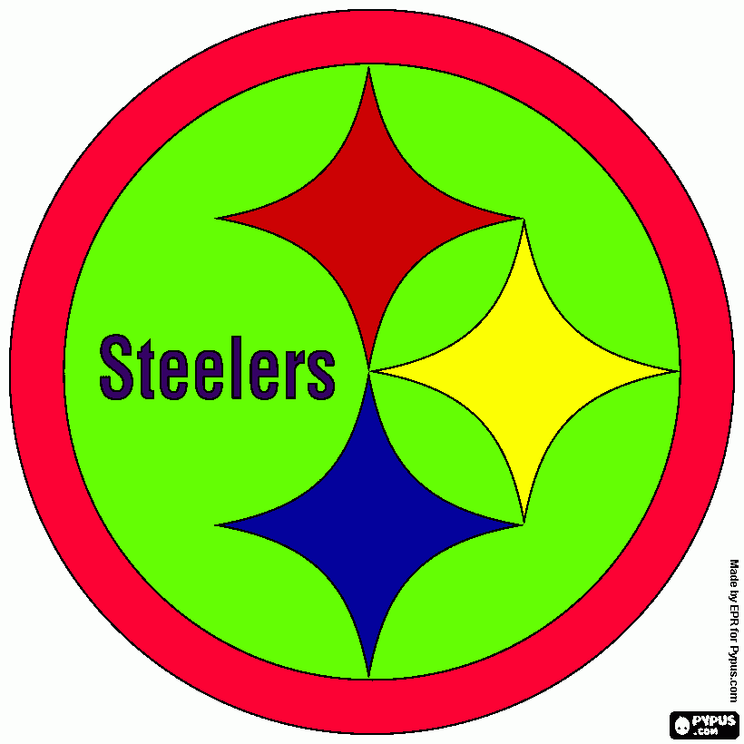 Pittsburgh Steelers logo coloring page